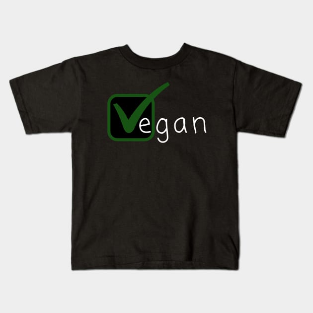 Vegan T Shirt for Women V is for Vegan Gift Ideas Kale Shirt Kids T-Shirt by giftideas